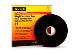 Scotch 22 Tape Scotch® 22-19 Vinyl Electrical Tape Black